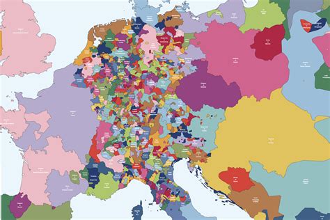 Detailed Map Of Europe