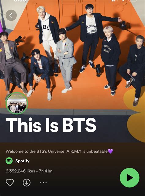220328 “this Is Bts” Spotify Playlist Description And Songs Have