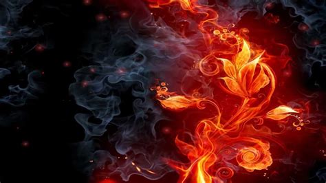 Red Wave Fire Wallpapers Wallpaper Cave