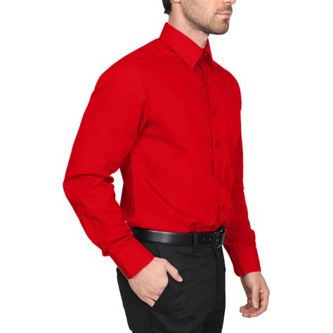 Mens Zennyo Signature Long Sleeve Regular Fit Button Up Solid Dress