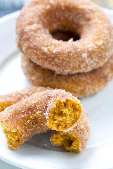 These Baked Pumpkin Spice Donuts Topped With Cinnamon Sugar Are The