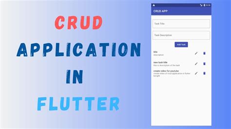 Crud Application In Flutter Crud Operations In Flutter Tutorial Youtube
