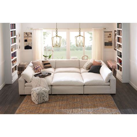 Plush 6 Piece Sectional Value City Furniture And Mattresses Value