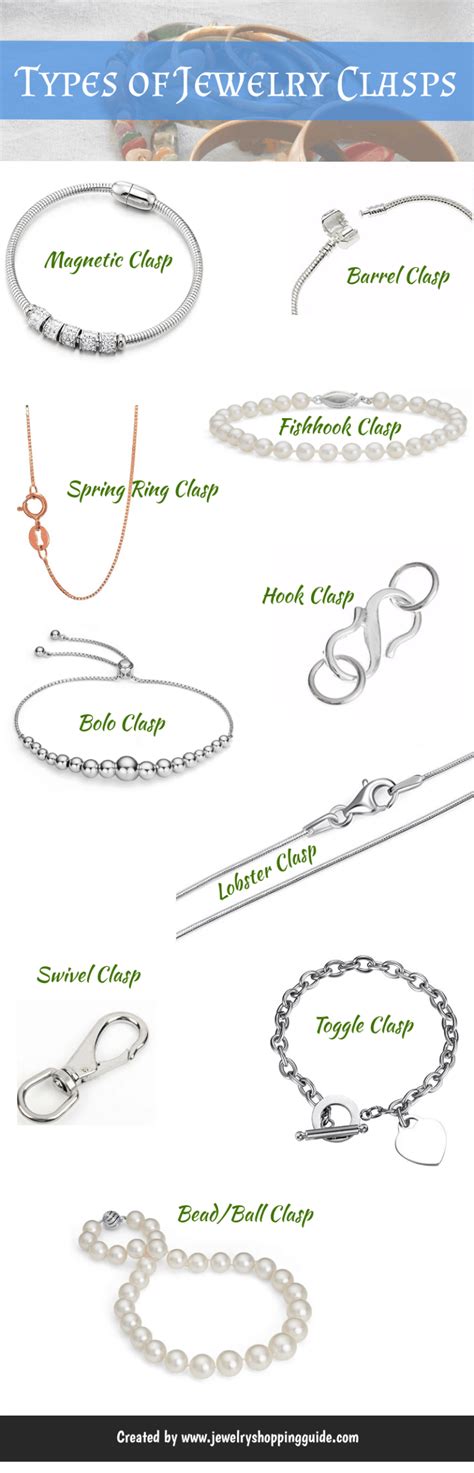 Types Of Jewelry Clasps With Pictures Jewelry Guide