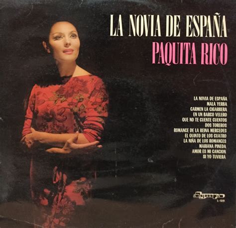 Paquita Rico La Novia De España 1973 Vinyl Discogs