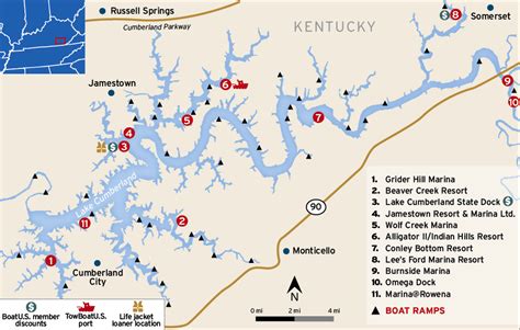 30 Lake Cumberland Marinas Map Maps Online For You