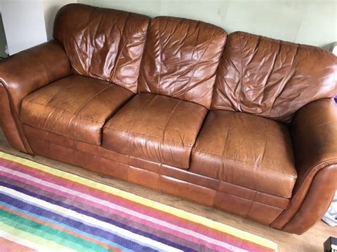 American 3 Seater Super Soft Quality Leather Sofa Much Loved In
