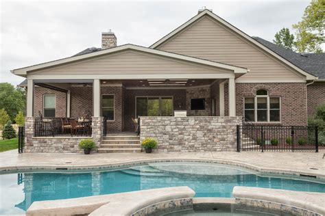 Back door saloon is a local pub and everyone knows their names,. Back Porch Extension in Blue Ash - Transitional - Porch ...