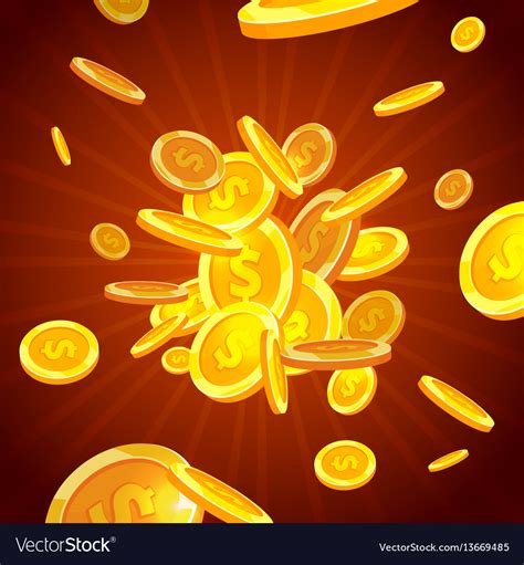 Free Download Money Gold Coins Abstract Background Royalty Vector