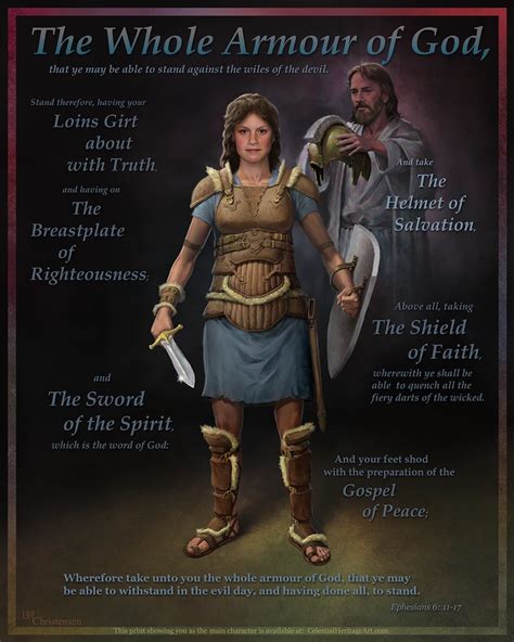 The Whole Armour Of God Female Armor Of God Bible Verses For
