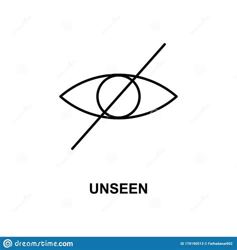 Unseen Sign Icon Element Of Simple Web Icon With Name For Mobile
