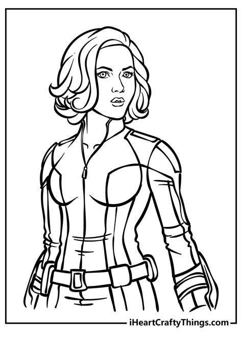 Black Widow Coloring Page Home Design Ideas