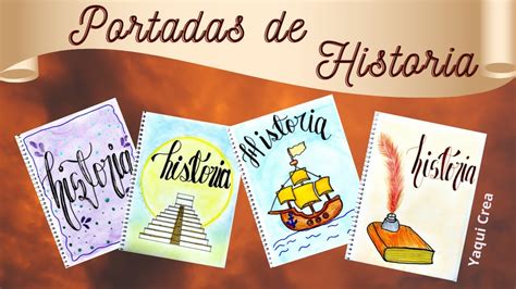 Portadas Para Cuadernos De Historia Fáciles Y Bonitas Youtube