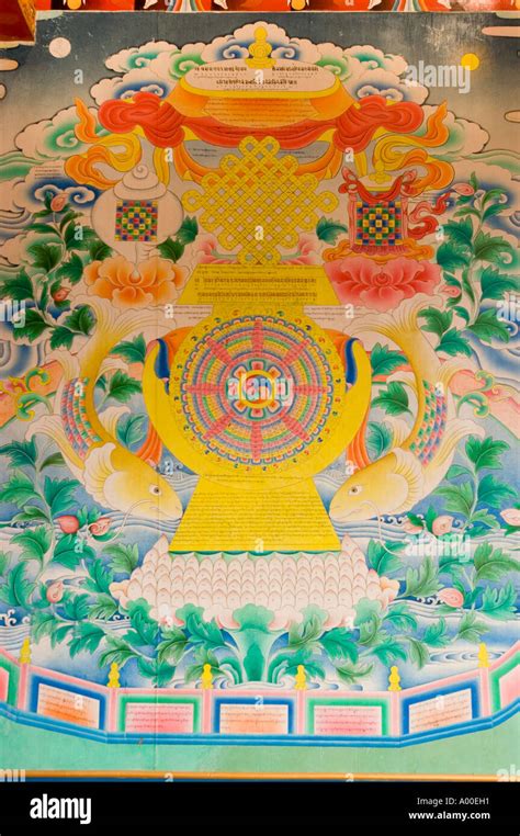 Eight Buddhist Auspicious Symbols Together Vajra Vidhaya Institute And