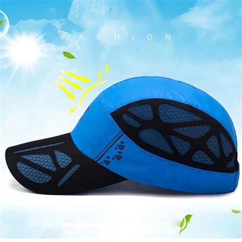 Mesh Quick Drying Hat Patchwork Color Cap Summer Sun Protection Breathable Climbing Cap Unisex 6
