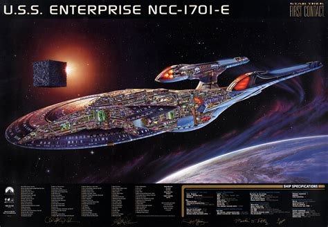 Uss Enterprise Ncc 1701 Cross Section 2691 X 1328 Image Rstartrek