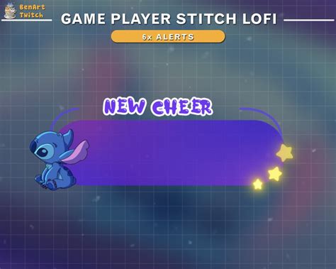 Animated Twitch Alerts Cute Stitch Stitch Stream Alerts Stitch Twitch