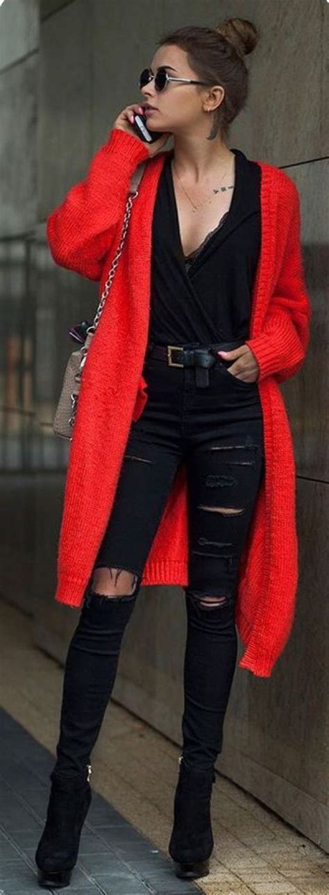15 ways to wear red this fall 6 15 ways to wear red this fall stylish fall outfits fashion
