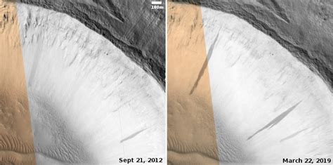 The Mysterious Slope Streaks Of Mars Behind The Black Robert Zimmerman