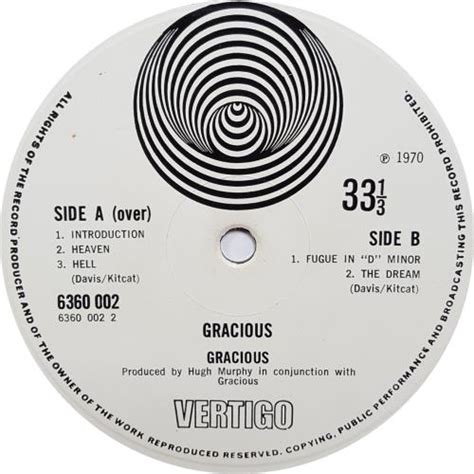 Gracious Gracious Ex Uk Vinyl Lp Album Lp Record 210450