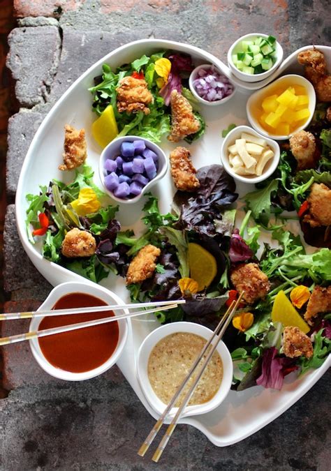 In canada and the united states, chicken salad refers to either any salad with chicken. Korean Fried Chicken Salad DECONSTRUCTED - Taste With The Eyes