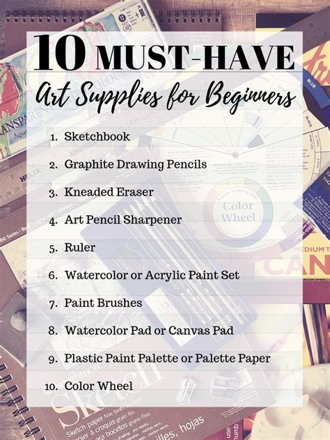 10 Must Have Art Supplies For Beginners Feltmagnet