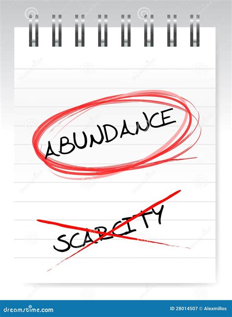 Abundance vs scarcity stock illustration. Illustration of information