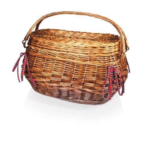 Picnic Time Highlander Deluxe Willow Picnic Basket For 4