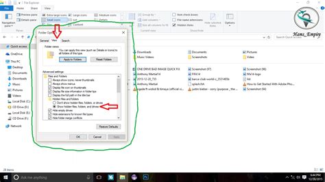 how to show hidden folders in windows 8 and 10