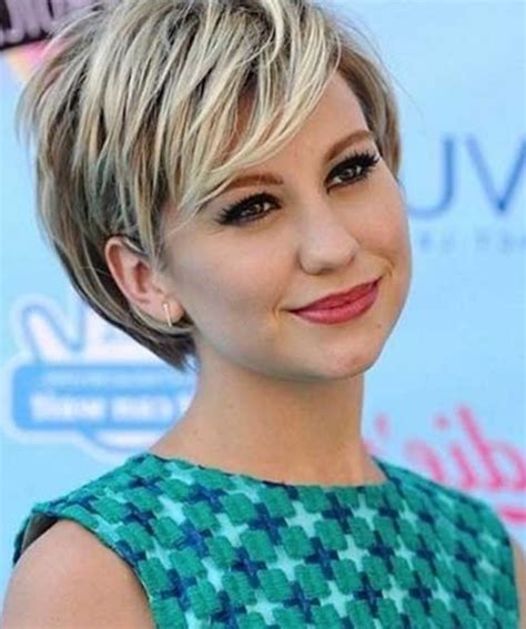 80 Cute Short Hairstyles For Round Faces With Double Chin 2022