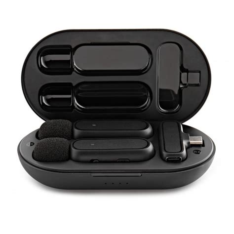 Subzero Dual Wireless Lav Mic With Usb C And Lightning Connections At