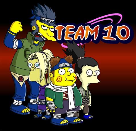 Naruto Simpsons Team 10 Simpsons Art Haikyuu Anime Anime