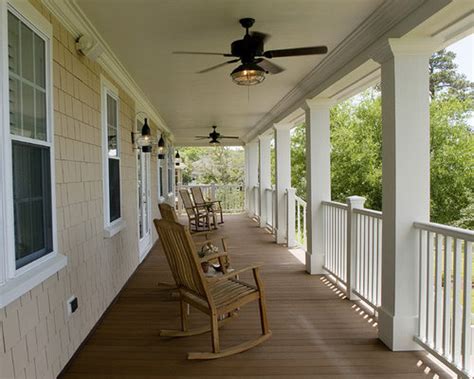 The great thing about outdoor models is that they are ideal for covered decks or patios because they to maximize its performance, it is recommended to install this fan in covered patios and porches. Porch Ceiling Fans Ideas, Pictures, Remodel and Decor