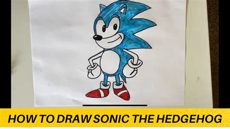 How To Draw Sonic The Hedgehog Art Drawing Tutorial Lessons For Kids