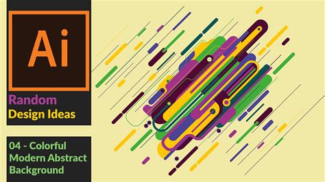 How To Create A Colorful Modern Abstract Vector Illustration In Adobe