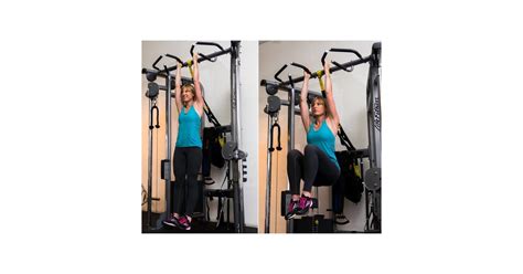 Hanging Knees To Chest 100 Rep Core Workout Popsugar Fitness Photo 4