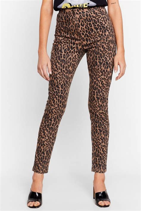 We Know Meow To Party Leopard Skinny Jeans Skinny Skinny Jeans Gal