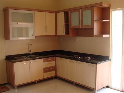 model dapur leter  sederhana rumah indah desain minimalis