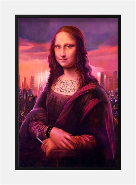Modern Day Mona Lisa Plakat Artsy Fartsy