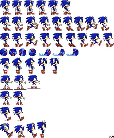 Ultimate Sonic The Hedgehog Sprite Sheet By Mrsupersonic En