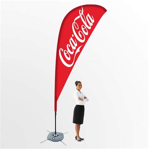 Promotional Flag Banner 2m 3m 4m Printed Flags Stand Banner