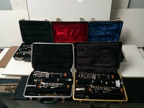 Vintage Lot Of 5 Clarinets With Hard Shell Cases For Repair Reverb