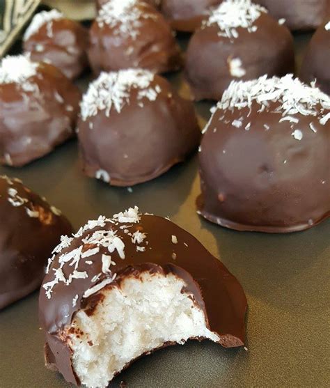 No Bake Chocolate Coconut Snowballs Gluten Free Clean Eating Dessert