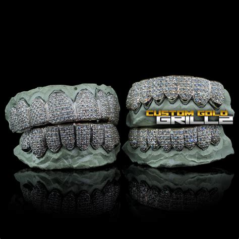 Purchase Solid 925 Sterling Silver Fullly Bustdown Iced Out Grillz
