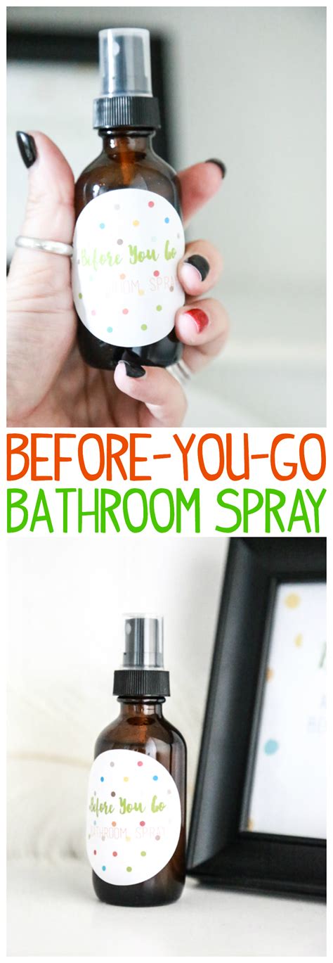 B minorbm was there something i coulda said to make it all stop hurting? Before You Go Bathroom Spray | Simply Being Mommy