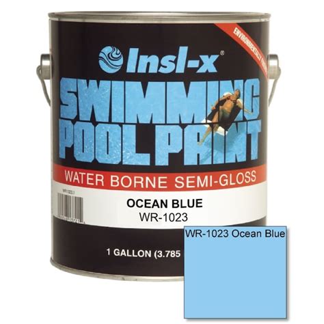 Insl X Semi Gloss Latex Pool Paint In The Pool Paint Department At