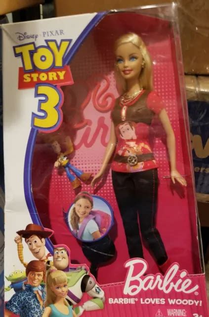 Mattel Disney Pixar Toy Story 3 Barbie Loves Woody Doll No R9295 2010