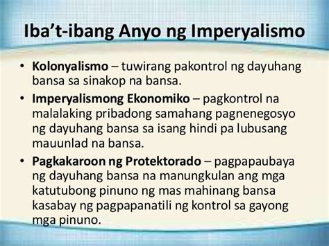 Modyul 15 Mga Dahilan At Paraan Ng Kolonyalismong Kanluranin Sa