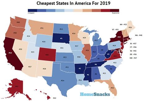 Cheapest States To Live In 1211594 States