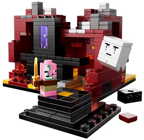 Lego Minecraft The Village And The Nether Micro Sets Up For